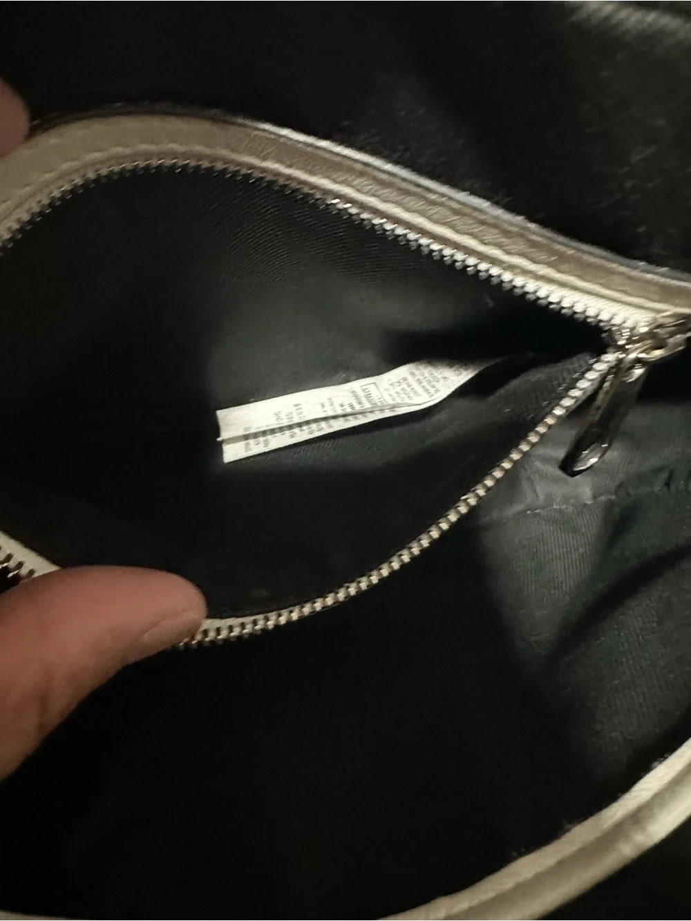 Burberry white leather
